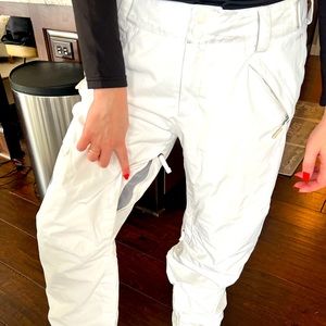 North face women’s large white ski snowboard pants